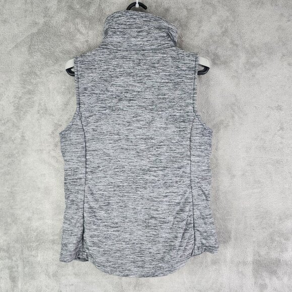 Womens Heather Grey The North Face Vest Jacket Sleeveless Full Zip Mock Neck XS - Picture 8 of 11
